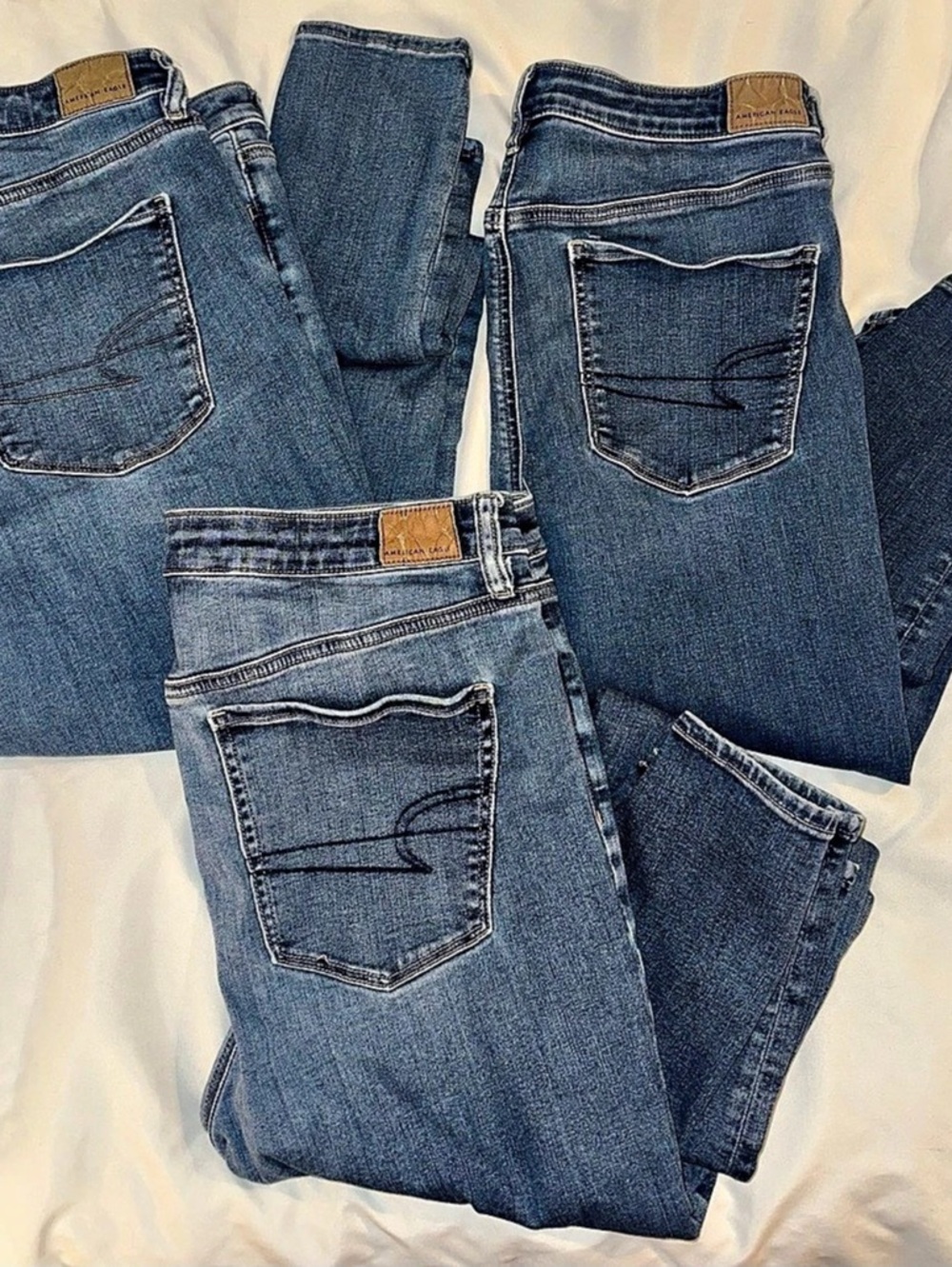 16L American Eagle Jeggings Women's Blue Jeans Lot